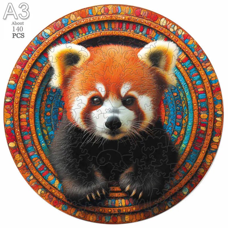 Mysterious Animals Wooden Jigsaw Puzzle – Precision-Cut Animal Puzzle for