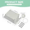 PATIKIL 5.98 Inch Junction Box, Electrical Enclosure Box ABS Plastic