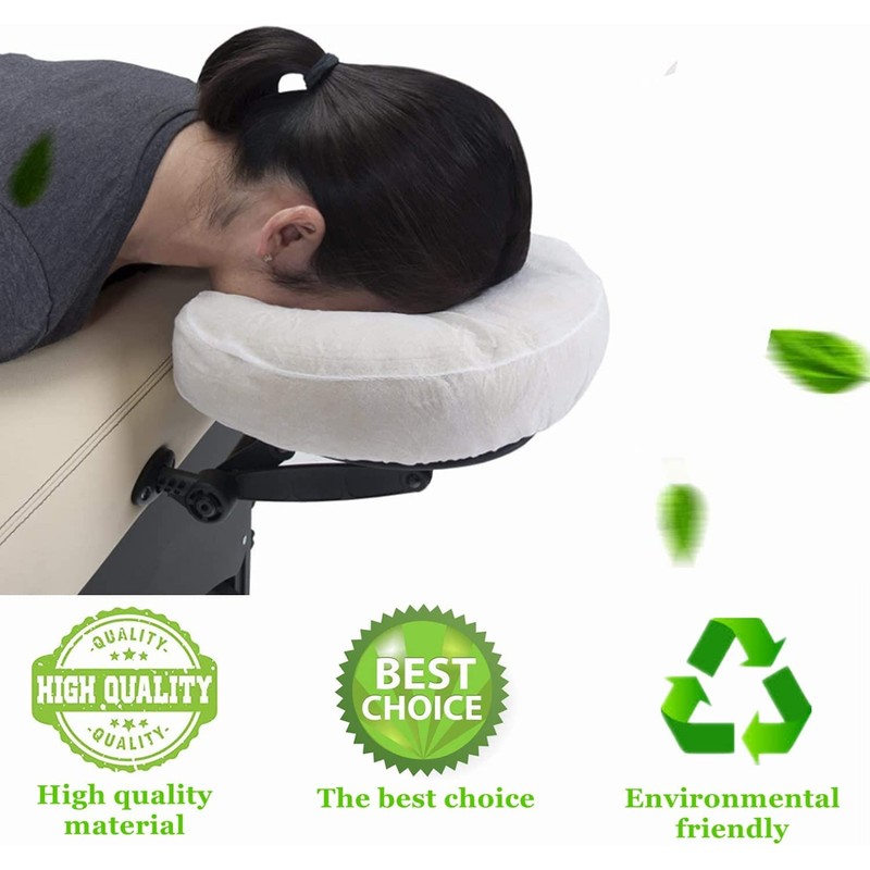 Hygienic Disposable Face Cradle Covers for Massage Tables, 50pcs Non-Sticking