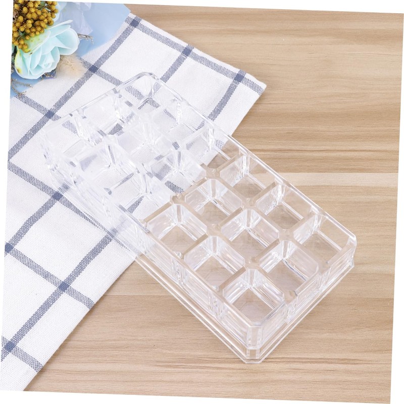 Gatuida Slot Clear Acrylic Lipstick Display Stand Durable Cosmetic Organizer
