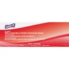 Genuine Joe Quart Reclosable Food Storage Bags, 7" x 8",