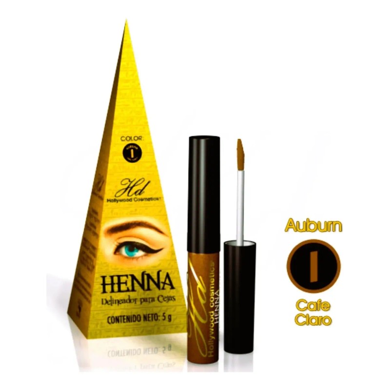 Delineador Polvo Para Cejas Henna Natural Semipermanente Hd