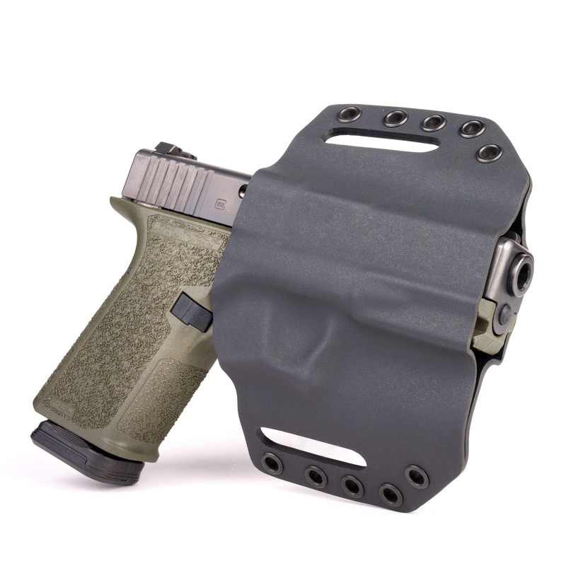 USA Black & White OWB Holster (Left-Hand, for Glock 43X)
