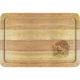 'Hedgehog with Flowers' Wooden Chopping/Cutting Board (WB00078091)