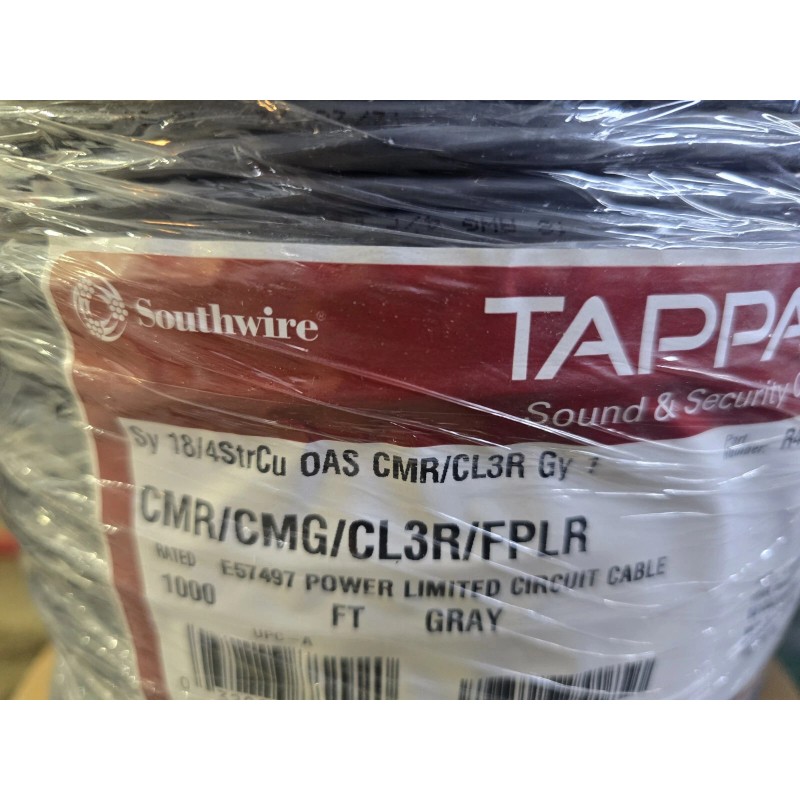 Tappan 50ft Tappan 18/4 Stranded CMR CLR3R Power Limited Circuit