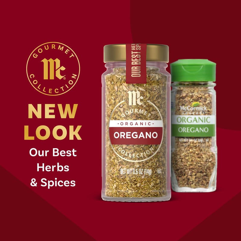 McCormick Gourmet Organic Oregano, 0.5 Oz