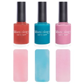 Maniology Americana Summer Regular Polish Set, Chilhood Light Relaxing Colors Nail Lacquers (Blueberry Blast (P128), Bubble Gum Swirl (P129), Firecraker (P130))