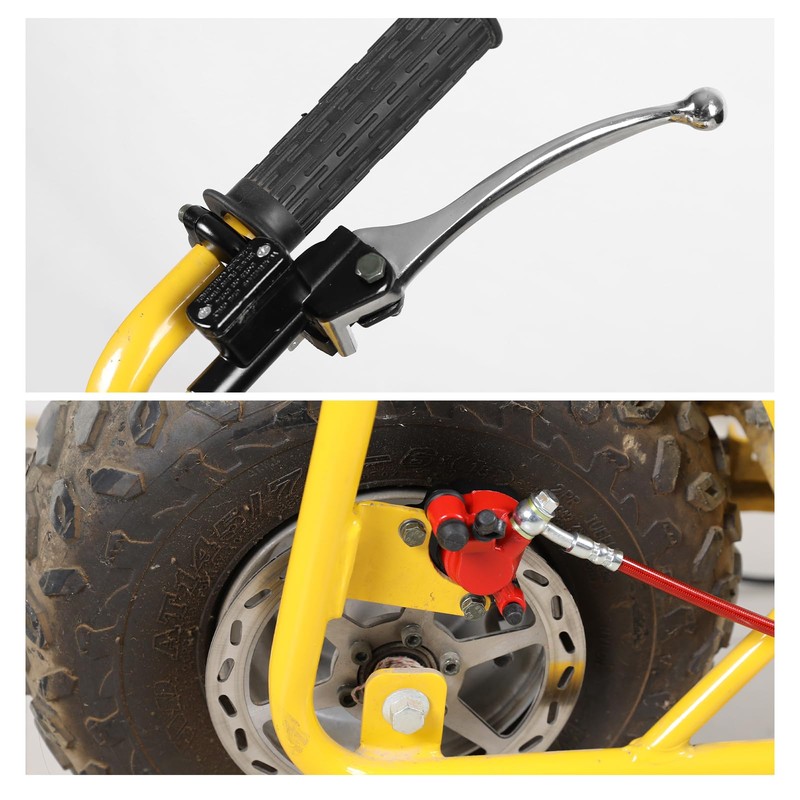 FVRITO Upgraded Mini Bike Hydraulic Disc Brake Kit for Baja