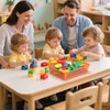 QRRICA 6 Pack Plastic Classroom Storage Baskets, Paper Trays for