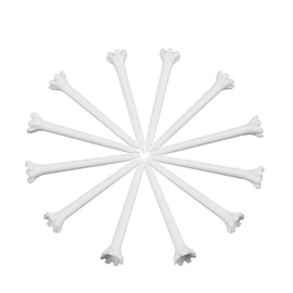 BESPORTBLE 100 Pieces/Set 70 mm Plastic Golf Tees Outdoor Sports Golf Tees Golf Training Equipment Golf Supplies Accessories for Golfers (White)