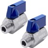 Beduan 1/8" Mini Ball Valve, 316 Stainless Steel Female x