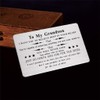 Grandson Wallet Card, Engraved Wallet Insert For Grandson, To My
