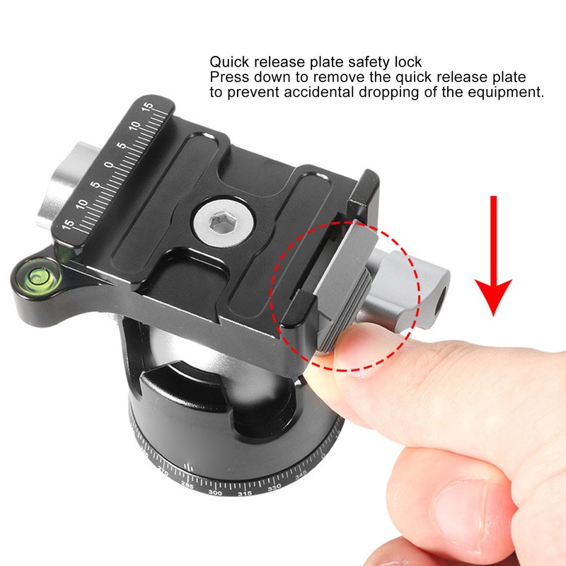 Tripod Ball Head Low Center of Gravity 32mm 360° Rotatable