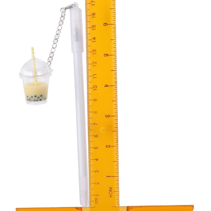 Risedot 5 Pcs Macaron pearl Milk Tea Cup Pendants with