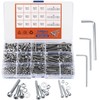 540 Pieces M3 M4 M5 Cylinder Screws with Nuts Washers