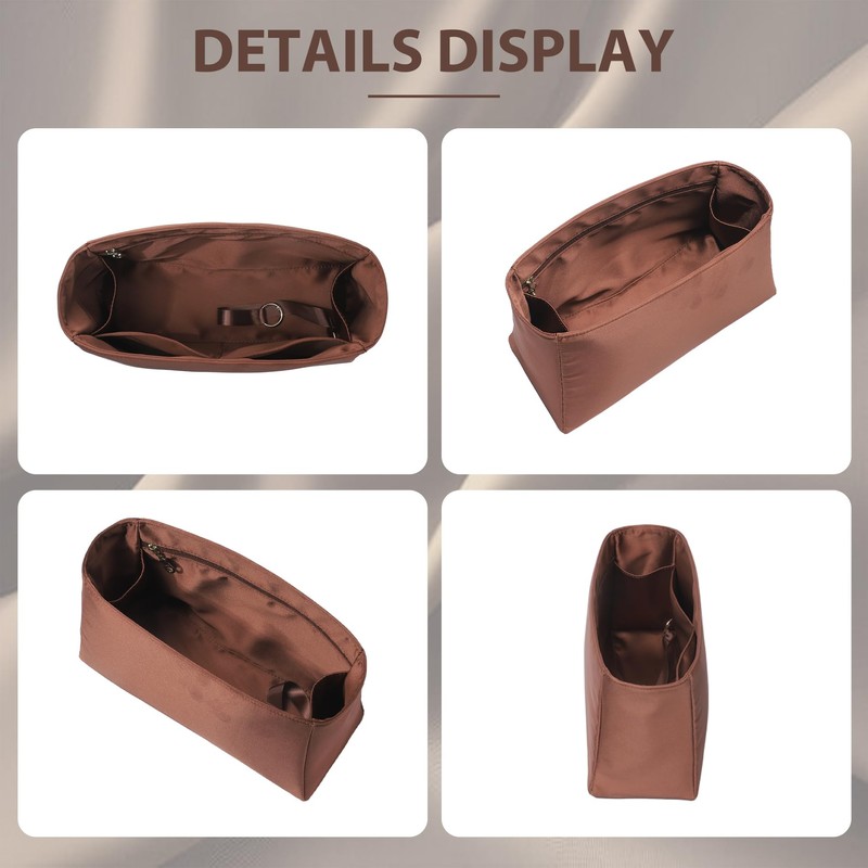 Doxo Ultra-Soft Satin Purse Organizer Insert for Hermes Kelly 25,