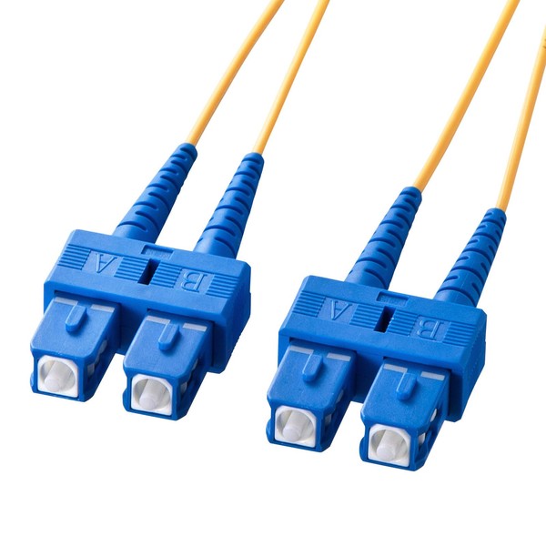 Sanwa Supply HKB-SCSC1-02N Eyeglass Type Fiber Cable (Single 8.6 μm, SC x 2-SC x 2, 2 m)