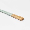 Kawai Haze Chopsticks for Kids, Dishwasher Safe, Antibacterial, Mint Green,