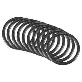QUARKZMAN Nitrile Ring Rubber Round Washer 34 mm x 28 mm x 3 mm for Tap Plumber Repair Seal Connection, Black Pack of 10