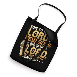Sing To The Lord A New Song Religious Singing Tote Bag