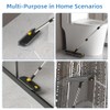 Scrub Brush with Long Handle, Floor Scrub Brush Squeegee Broom