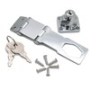 WANLIAN Heavy Duty Concealed Safety Hasp Lock, 2PCS Double Hinge