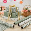 4 Rolls Sage Green Wrapping Paper- 17 x 120 in