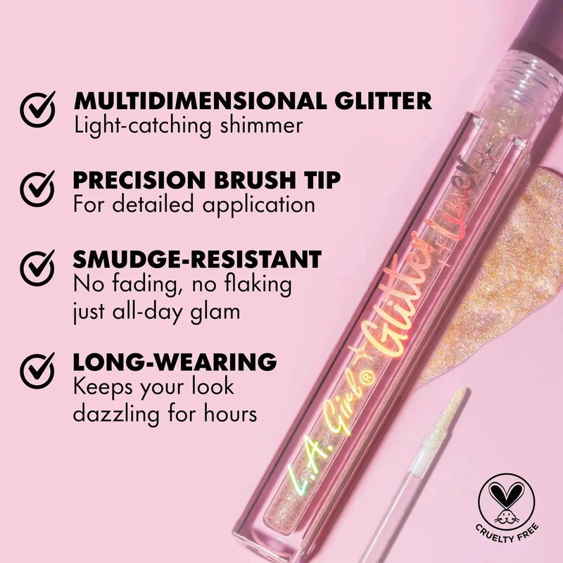 LA Girl Glitterliner Pampered Pink