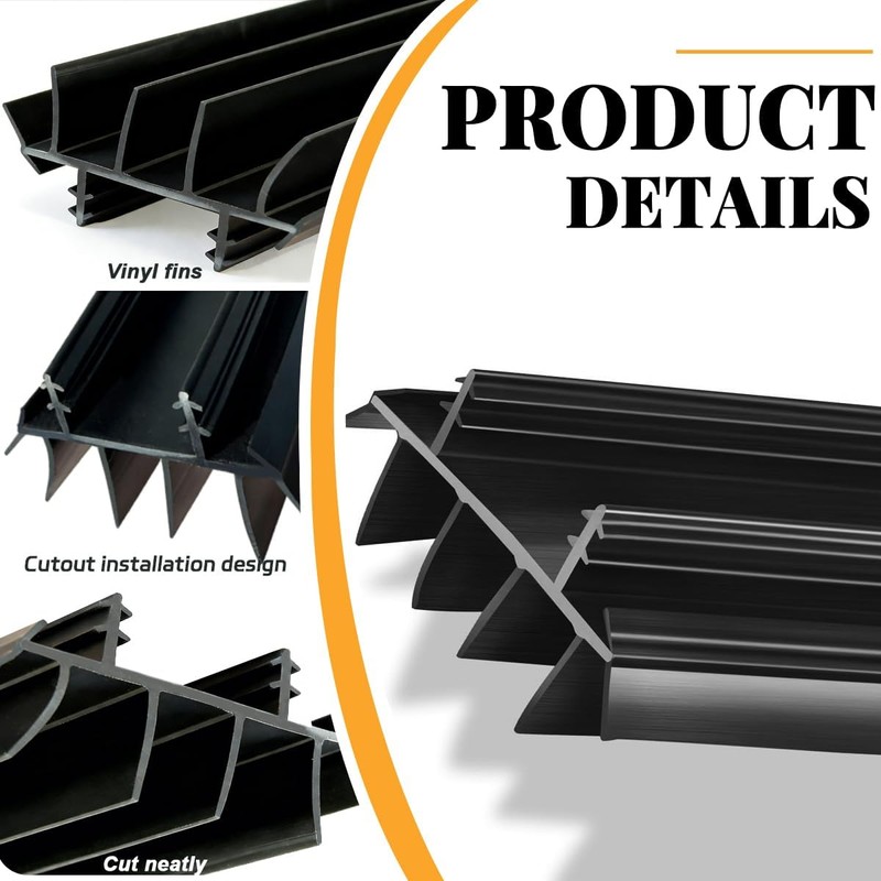 2Pcs 36" Long Door Bottom Replacement, Under Door Seal with