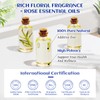 HIQILI 100ML Rose Essential Oil for Skin, Diffuser & Candle,