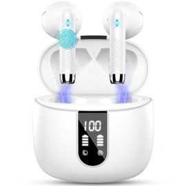 Wireless Earbuds, Bluetooth Headphones In Ear with Deep Bass, New Wireless Earphones
