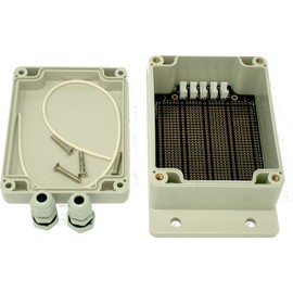 Hypertronix - 115mm x 90mm x 55mm IP-65 Waterproof Enclosure with Prototyping Breadboard Kit