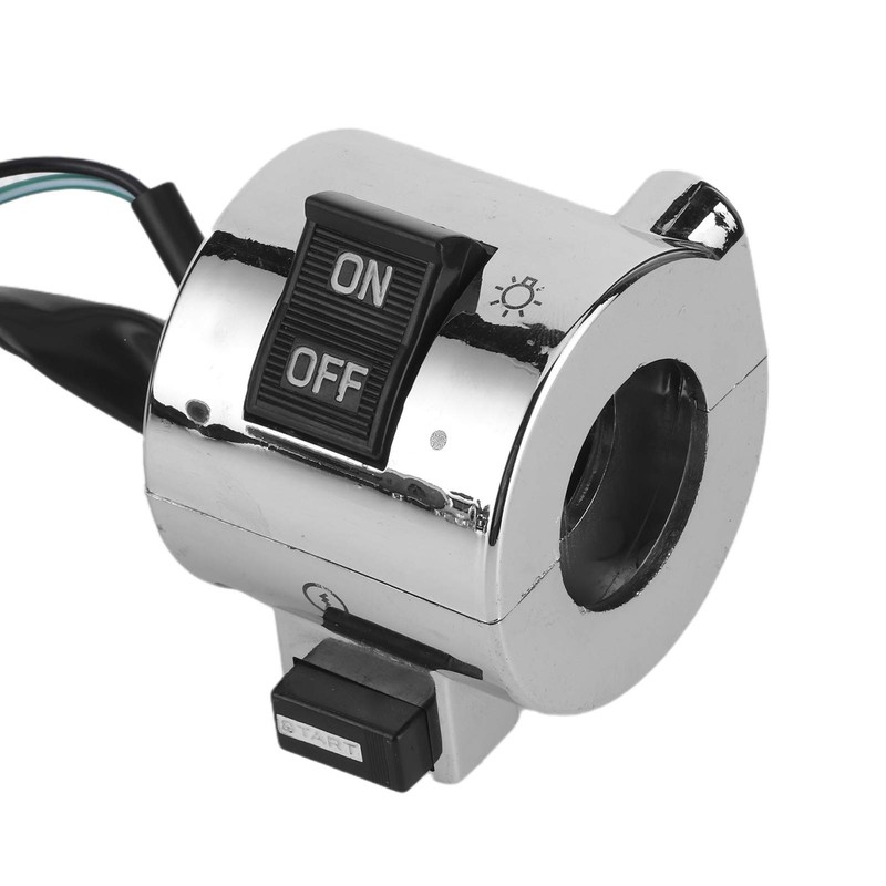 Aramox, 1 par, Interruptor Universal para Manillar de Motocicleta, Botón