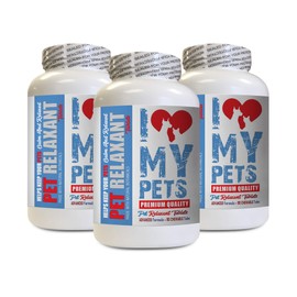 I LOVE MY PETS LLC Skin Support for Dogs - PET Relaxant - Powerful Anxiety Relief - Healthy Chews - Valerian for Dogs - 270 Treats (3 Bottles)