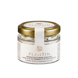 Plantin Truffle Sea Salt – Gourmet French Seasoning with Real Truffle Pieces – Premium Culinary Sea Salt for Pasta, Eggs, Meat, Vegetables, Popcorn, and Restaurant-Style Cooking at Home (100g Jar)