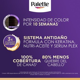 Palette Tinte para cabello Color Creme Castaño Rojizo 4-88, 50 ml