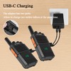 PTTalky FR2 Plus Walkie Talkies Long Range, Portable 2 Way