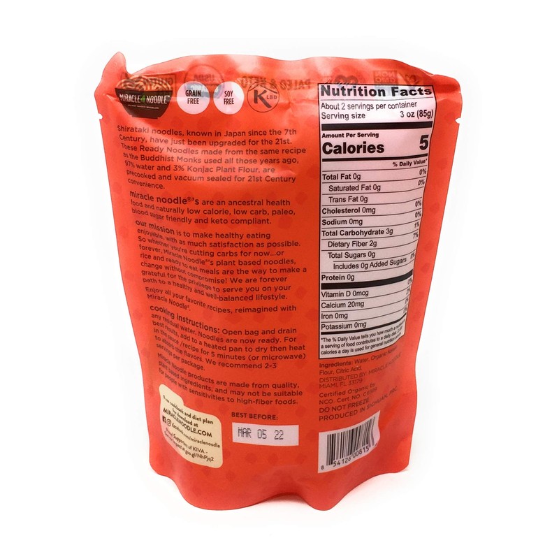 Miracle Noodle, Noodle Ready Fettuccine, 7 Ounce