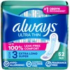 Always Almohadillas ultra delgadas tamaño 3, absorbencia extra larga sin