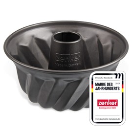 Zenker 7688 Gugelhupfform Ø 18 cm SPECIAL - MINI, kleine Backform aus Stahlblech, Kuchenform mit Antihaftbeschichtung (Farbe: Schwarz), Menge: 1 Stück