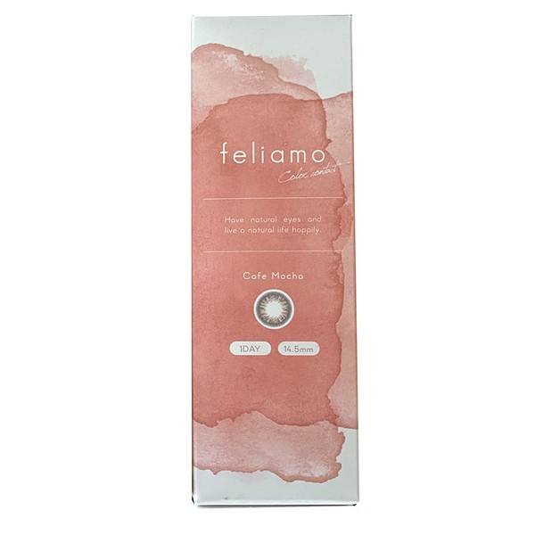 feliamo フェリアモ ワンデー 度あり 度なし 【カラー】カフェモカ 【PWR】±0.00（度なし） 10枚入 1箱