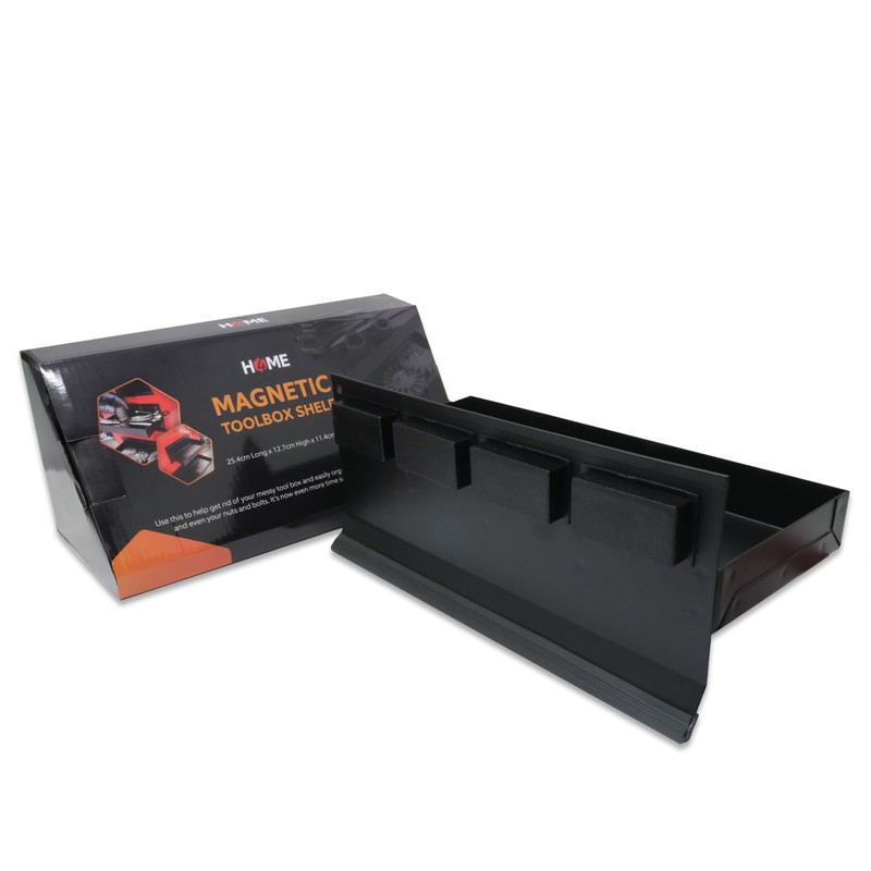 FIRST4MAGNETS 10" Magnetic Toolbox Shelf - 1kg Load Capacity |
