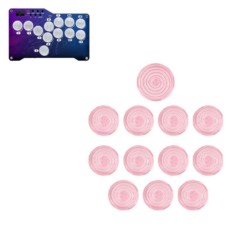 12pcs Arcade Button Cover 20.2mm 25.3mm Mechanical Push Button Cover