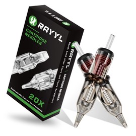 Rayyl 20Pcs 1205RL Round Liner Needles Disposable #12 Bugpin 0.35mm for Rotary Machine (1205RL)