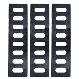 MOSINSBO Cast Iron Drain Grate 17x4 in, B-Class 28100 lbs Heavy-Duty Driveway Channel Cover, Outdoor Trench Drainage Grate, Black Rectangle Metal Sewer Cover for Garage 3pcs (True 17.3x4.5)