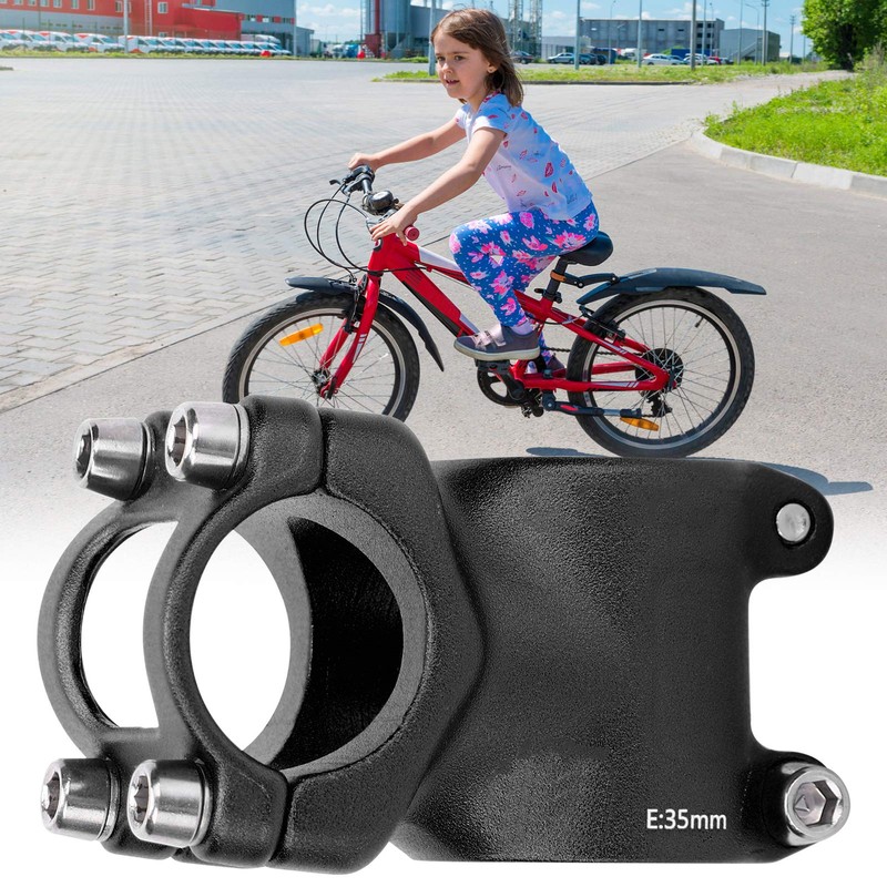 Dilwe Bicycle Short Shank, 25.4 x 35 mm Bicycle Handlebar