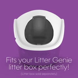 Litter Genie Litter Box Hood | Dome Hood with Swinging Flap | White