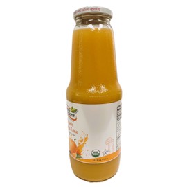 Anna and Sarah 33.8 Oz Organic Orange Juice - Glass Bottle (2 Pack) No Sugar, No Artificial Colors, No Preservatives, No Flavors Added,NOT from Concentrate