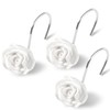 Litabel Rose Shower Curtain Hooks 12PCS,Rose Home Decorative Shower Curtain