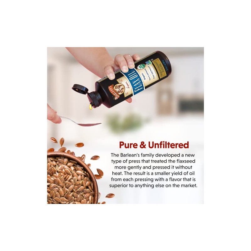 Barlean's Organic Oil Lignan Flax Oil 8 oz